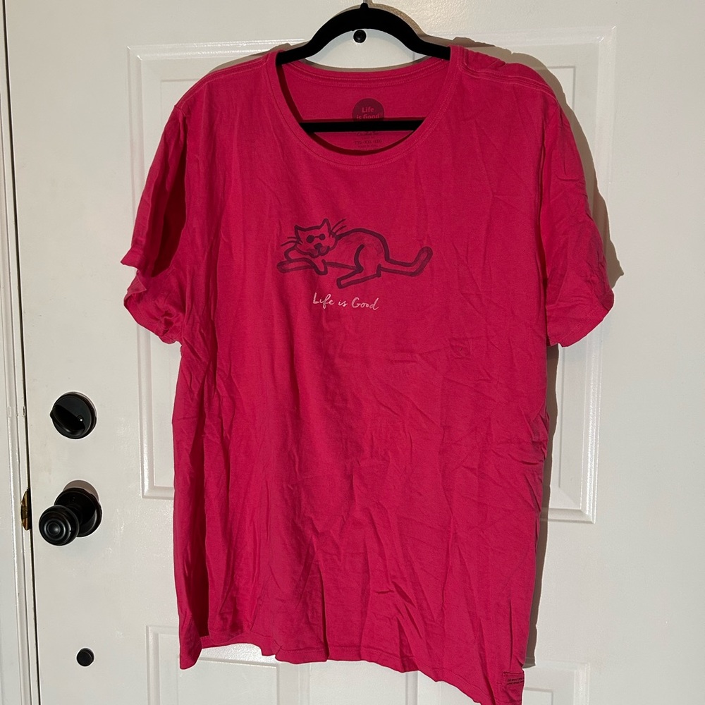 Life is Good Cat Tee
